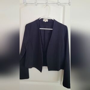 HAVE, Like New, Black Cropped Blazer Classic Open Front